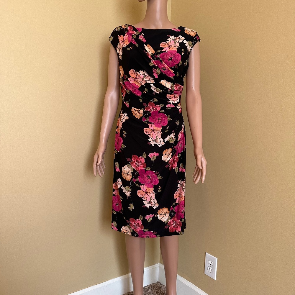 American Living Cap Sleeve Floral Dress, Size 10